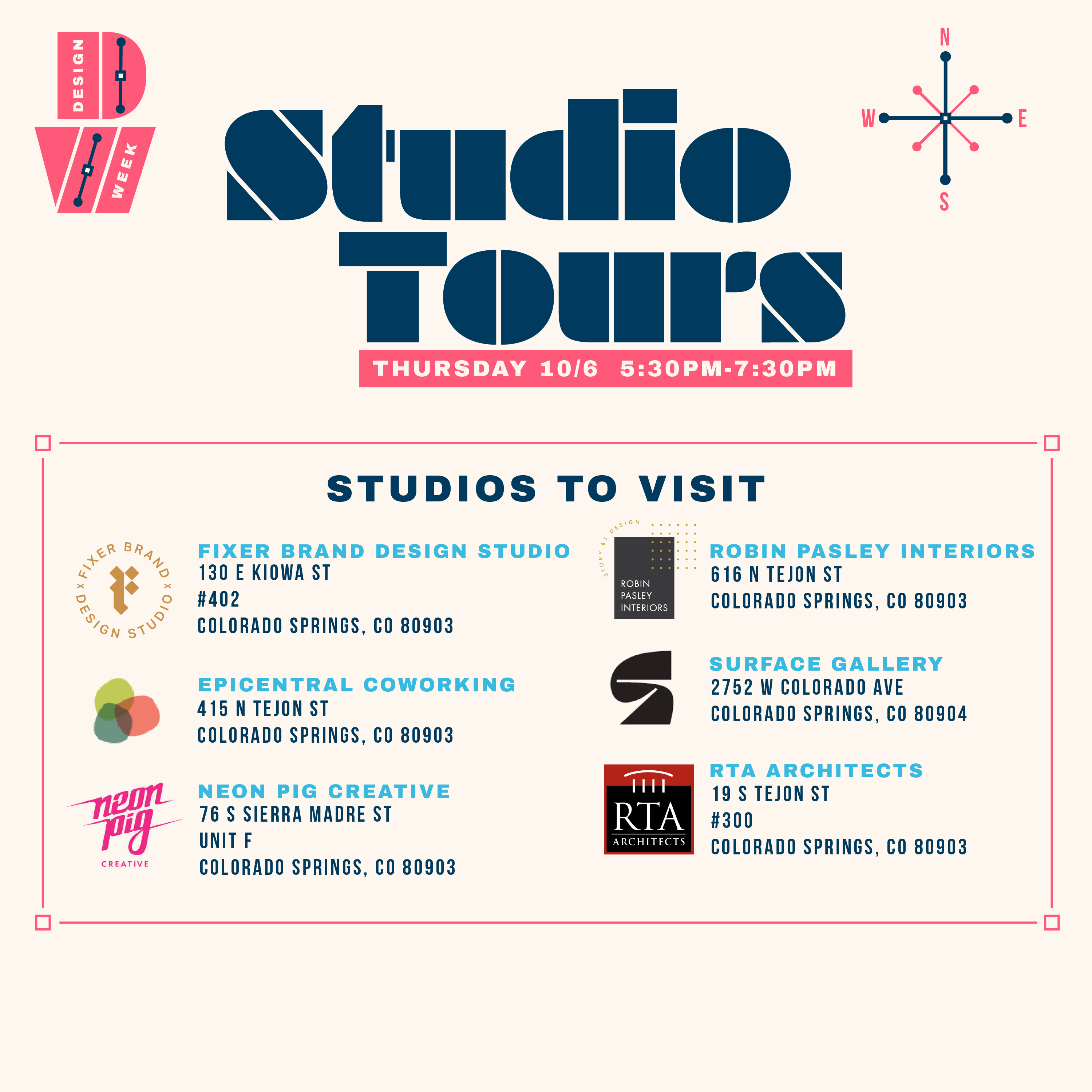 2022 CoS Design Week Studios to Visit