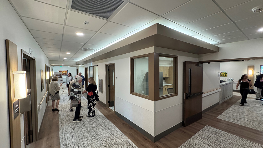 hallway at pikes peak hospice