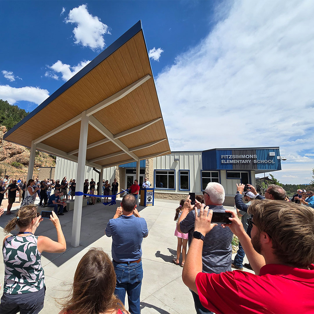 platte canyon elementary school renovation ribbon cutting